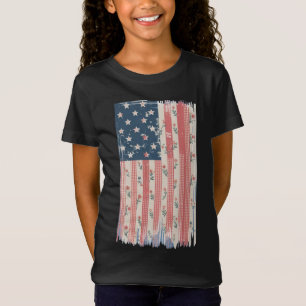 Bloemrijke Americana T-shirt