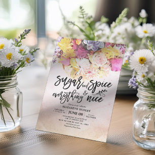 Bloemrijke Baby Shower Suiker & Kruiden & Alles Ni Kaart