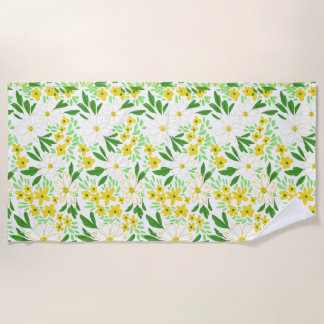 Bloemrijke badhanddoek