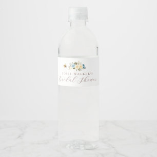 Bloemrijke Bij Bruiloft Feest Waterfles Etiket