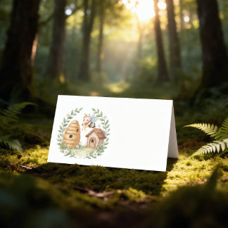 Bloemrijke Bijenkorven en kleine Bij Baby Shower D