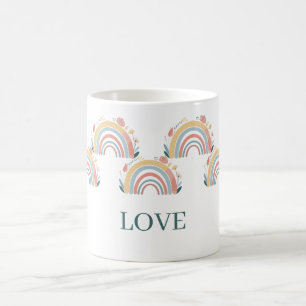 Bloemrijke Boho Regenboog Klassieke Koffiemok