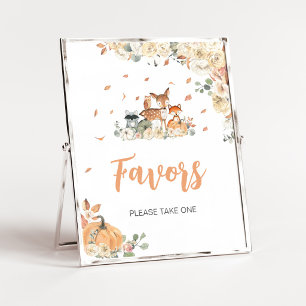 Bloemrijke Bosdieren Favorieten Bord Poster