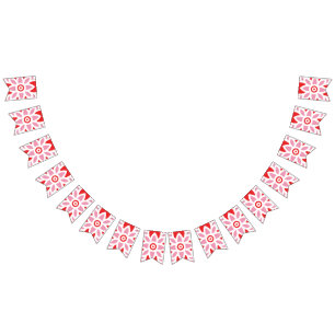 Bloemrijke Bunting Banner Feest Decoratie   Roze R
