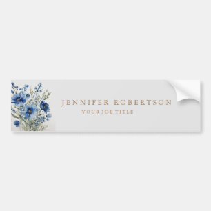 Bloemrijke Chic Klassieke Gepersonaliseerde Aangep Bumpersticker