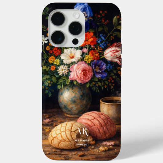 Bloemrijke Concha Stilleven | Monogram Case-Mate iPhone Case (Achterkant)