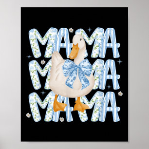 Bloemrijke Dwaze Gans Boho Mama Moeder Boerderij E Poster