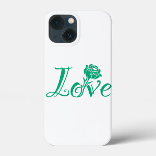 Bloemrijke Elegantie: Liefde Geïllustreerd met Roo iPhone 13 Mini Hoesje