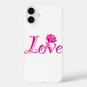 Bloemrijke Elegantie: Liefde Geïllustreerd met Roo iPhone 16 Plus Hoesje