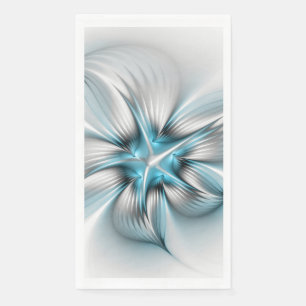 Bloemrijke Elegantie Moderne Abstracte Blauwe Frac Servet