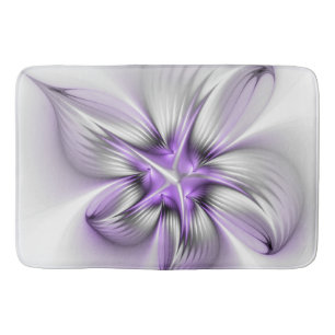 Bloemrijke Elegantie Moderne Abstracte Violetkleur Badmat