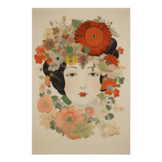 Bloemrijke Elegantie Perfect Poster