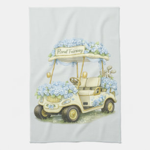 Bloemrijke Fairway Hortensia Golfkar Salie Theedoe Theedoek