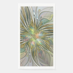 Bloemrijke Fantasie Moderne Fractale Kunst Bloem M Servet