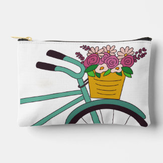 Bloemrijke fietstocht make-up/potloodzak etui