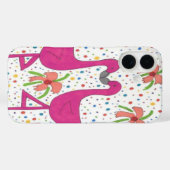 Bloemrijke Flamingo Feest Case-Mate iPhone Case (Achterkant (horizontaal))