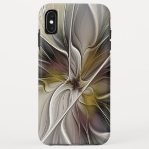 Bloemrijke Fractal, Fantasie Bloem met Aardetinten iPhone XS Max Hoesje