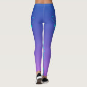 Bloemrijke geometrische verlooplegging leggings (Achterkant)