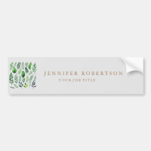 Bloemrijke Grrenery Klassieke Persoonlijke Aangepa Bumpersticker
