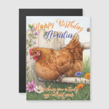 Bloemrijke Happy Chicken Brownie Landhuis Verjaard