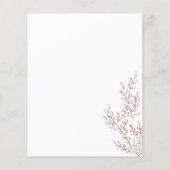 Bloemrijke herfst Boho terracotta indie botanische Flyer (Achterkant)