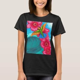 Bloemrijke Kolibrie Golf T-shirt