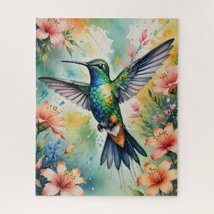 bloemrijke kolibrie puzzel