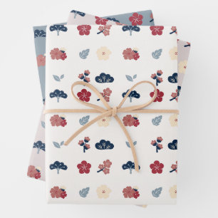 Bloemrijke lente Boho botanische Inpakpapier Vel