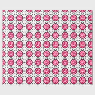 Bloemrijke Mandala Naadloos Patroon Modern Roze Ba Cadeaupapier