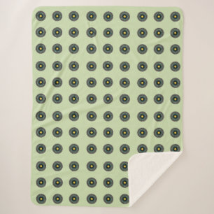 Bloemrijke Mandala Naadloos Patroon Sherpa Deken