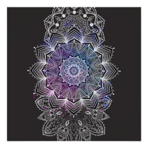 Bloemrijke Mandala Perfect Poster