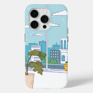 Bloemrijke Manhwa Esthetiek Beschrijving: Een hoge iPhone 15 Pro Case