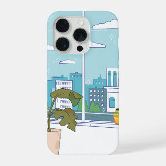 Bloemrijke Manhwa Esthetiek Beschrijving: Een hoge iPhone 15 Pro Hoesje