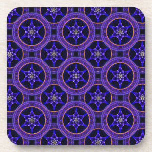 Bloemrijke moderne boho elegante abstracte patroon bier onderzetter