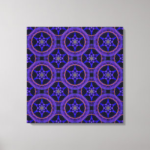 Bloemrijke moderne boho elegante abstracte patroon canvas afdruk