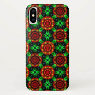 Bloemrijke moderne boho elegante abstracte patroon iPhone x hoesje