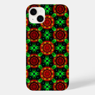 Bloemrijke moderne boho elegante abstracte patroon Case-Mate iPhone 14 plus hoesje