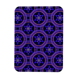 Bloemrijke moderne boho elegante abstracte patroon magneet