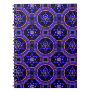 Bloemrijke moderne boho elegante abstracte patroon notitieboek