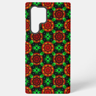 Bloemrijke moderne boho elegante abstracte patroon samsung galaxy hoesje