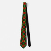 Bloemrijke moderne boho elegante abstracte patroon stropdas (Voorkant)
