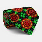 Bloemrijke moderne boho elegante abstracte patroon stropdas (Opgerold)