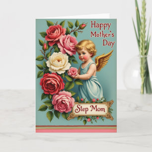 Bloemrijke Moederdag Kinder Rozenkaart Kaart