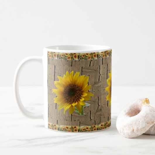 Bloemrijke mok (Met donut)