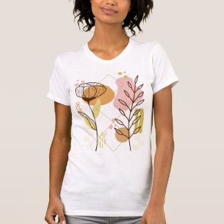 Bloemrijke mooie shirt met een modern ontwerp