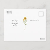 Bloemrijke Natuurlijke Liefde Groeit Boho Baby sho Briefkaart (Achterkant)