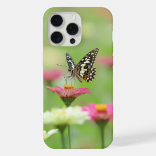 Bloemrijke natuurontwerp iPhone 15 pro max hoesje. Hoesje
