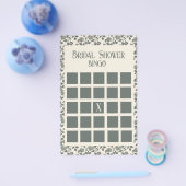 Bloemrijke olijfbloesems in groen en crème flyer (Enkel)