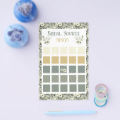 Bloemrijke Olijfbloesems Vrijgezellenfeest Bingo Flyer (Enkel)