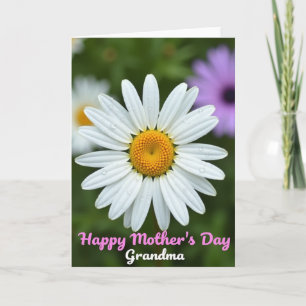 Bloemrijke Oma Dag Wenskaart Kaart